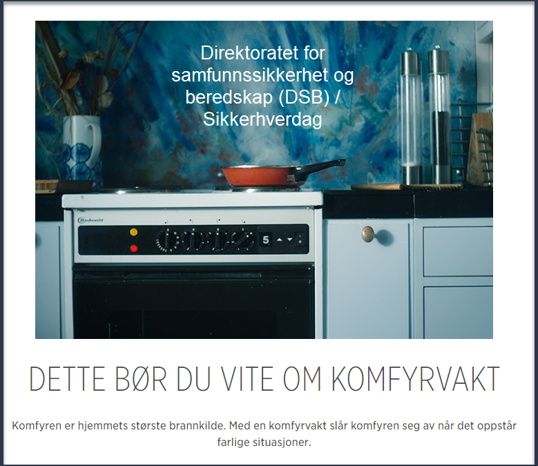 Må alle boliger ha komfyrvakt?