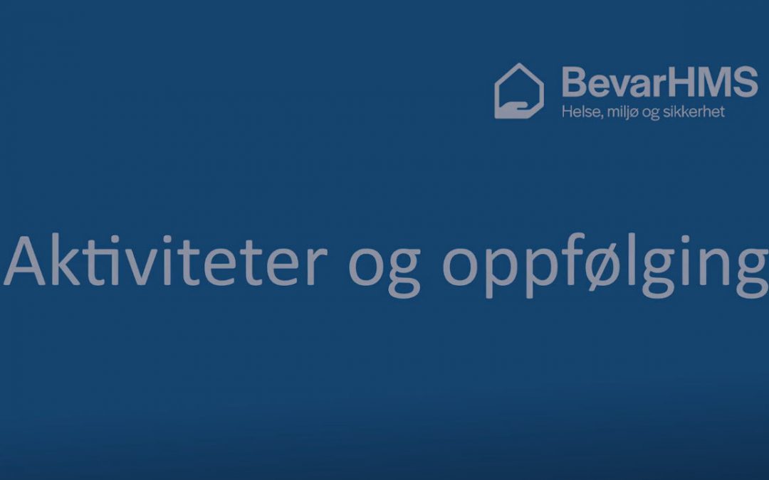 Opplæringsvideo om aktiviteter