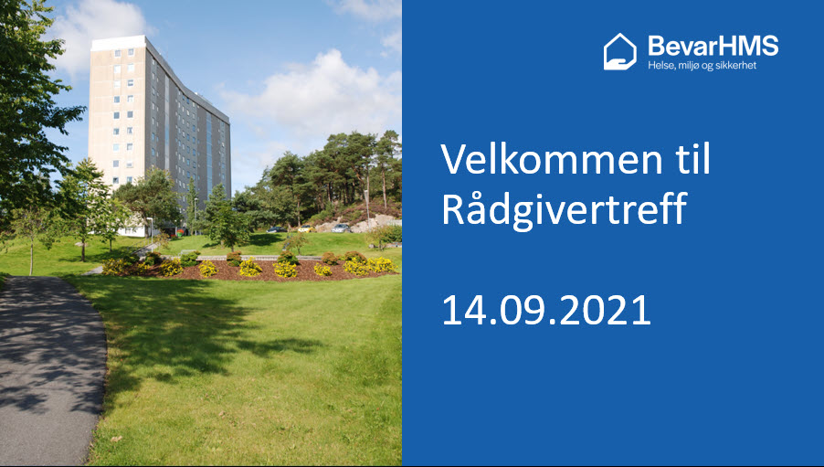 Presentasjoner fra rådgivertreffet 14. september