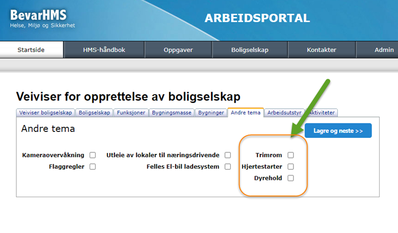 Oppdatering i veiviser for oppretting av boligselskap