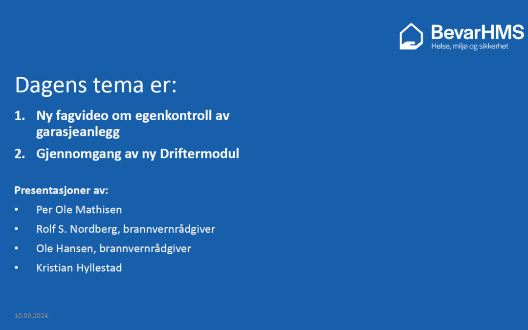 Presentasjon fra rådgivertreffet 10. september 2024